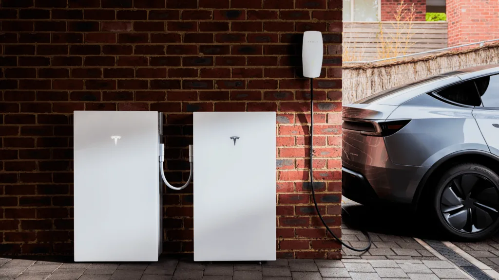 Tesla Powerwall 3 mounted on a wall
